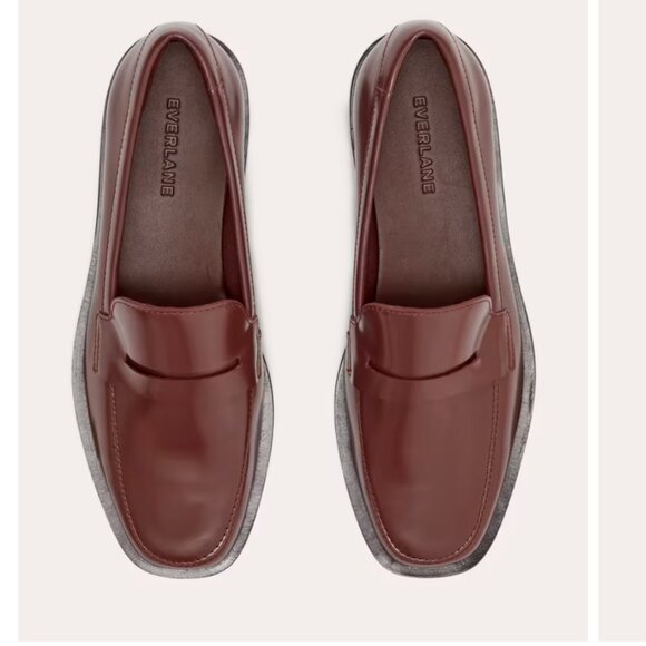 NWT Everlane Brown Leather Penny Loafer size 10 - Picture 4 of 6